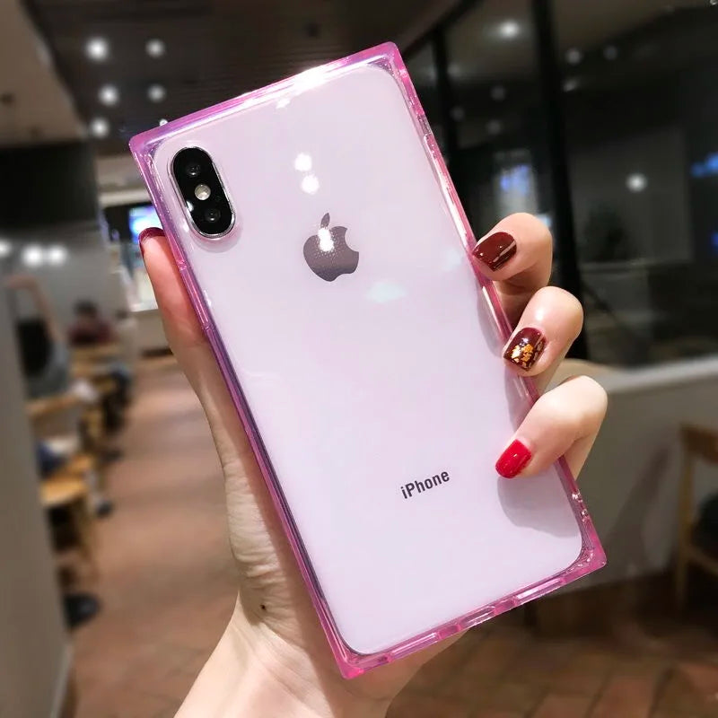 DUWUZ Clear Soft TPU iPhone Case – Slim Shock-Absorbing Bumper Cover