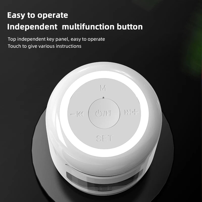 Lefon JM01 Bluetooth Speaker with Alarm Clock, Night Light & FM Radio – 5W 360° Mini Sound