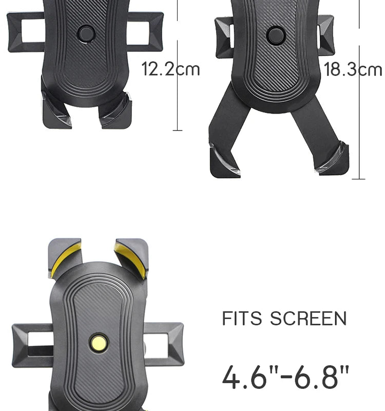 Universal 360° Stroller & Bike Phone Mount – Hands-Free Holder for Parents on the Go