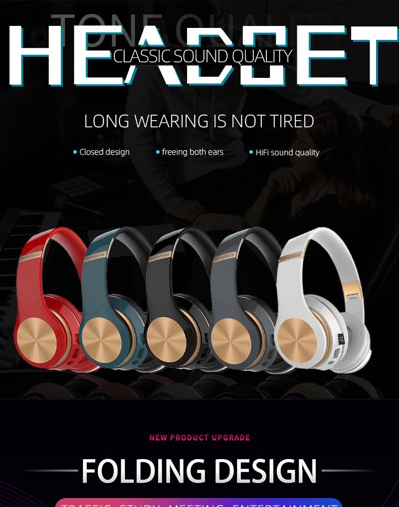 CHUYONG Bluetooth 5.0 Headphones – ANC, HiFi, Dual Mode