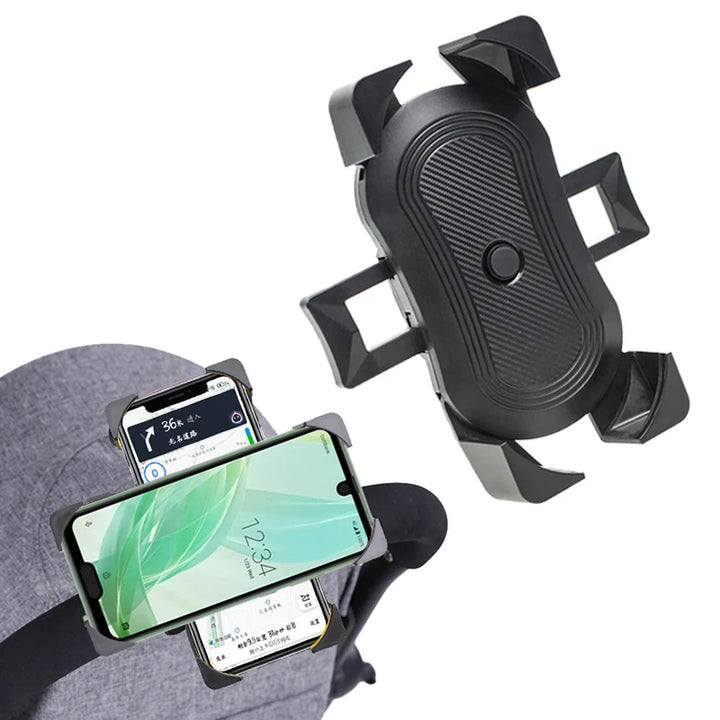 Universal 360° Stroller & Bike Phone Mount – Hands-Free Holder for Parents on the Go – phone-stand