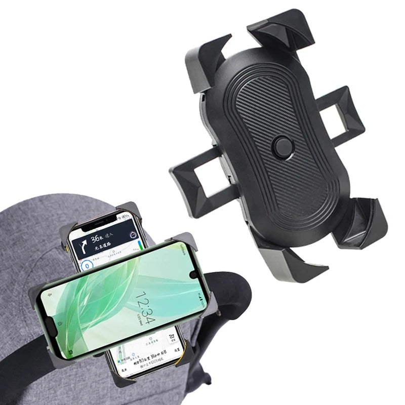 Universal 360° Stroller & Bike Phone Mount – Hands-Free Holder for Parents on the Go – phone-stand