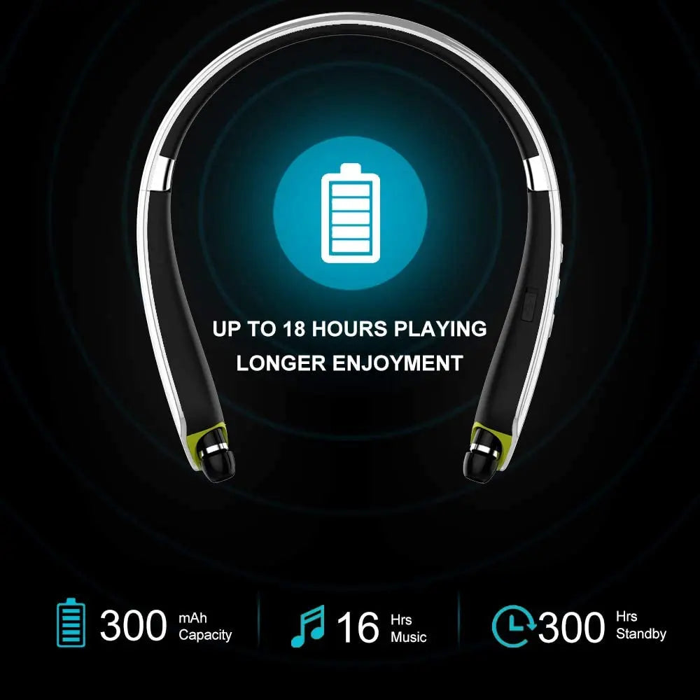 UYYNY Neckband Bluetooth Earphones – HiFi Sound, Long Battery Life