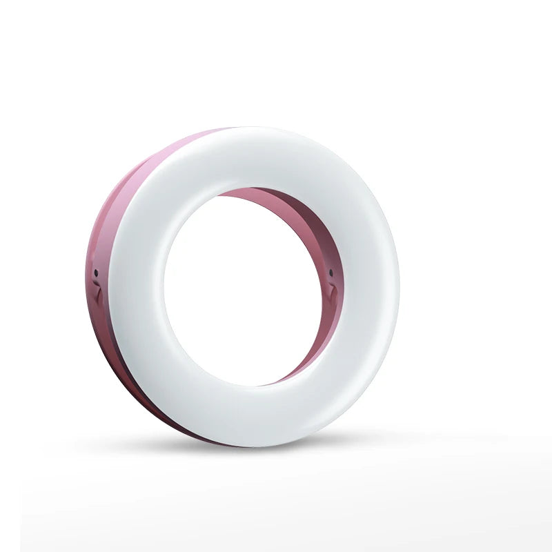 SZKOSTON USB Rechargeable Selfie Ring Light with Clip – 3 Modes
