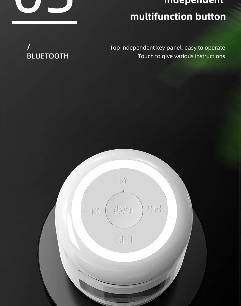 Lefon JM01 Bluetooth Speaker with Alarm Clock, Night Light & FM Radio – 5W 360° Mini Sound