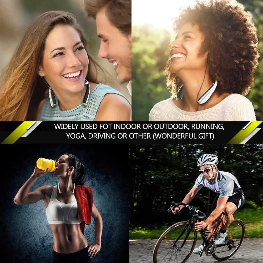 UYYNY Neckband Bluetooth Earphones – HiFi Sound, Long Battery Life
