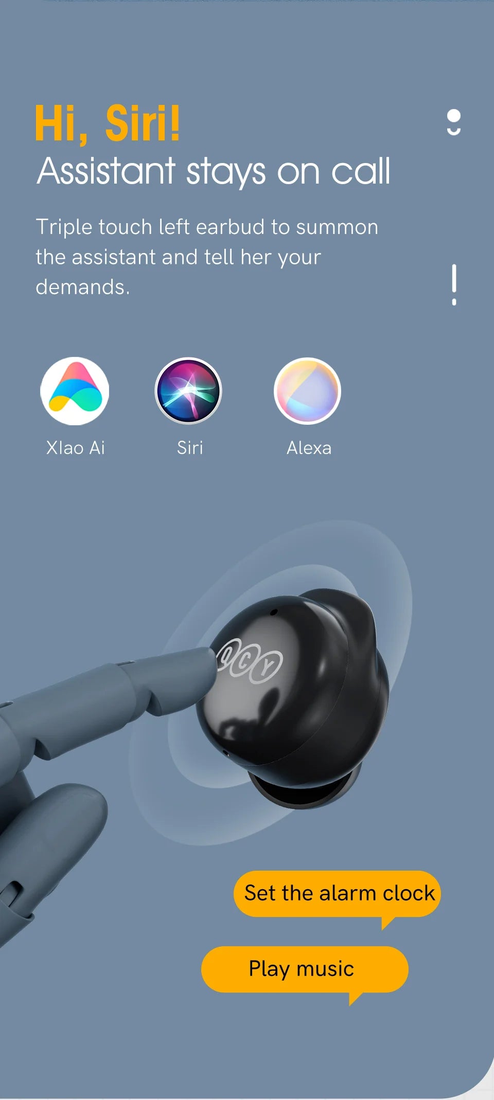 QCY T17 Bluetooth 5.1 Earbuds – 26H Battery, HIFI Sound