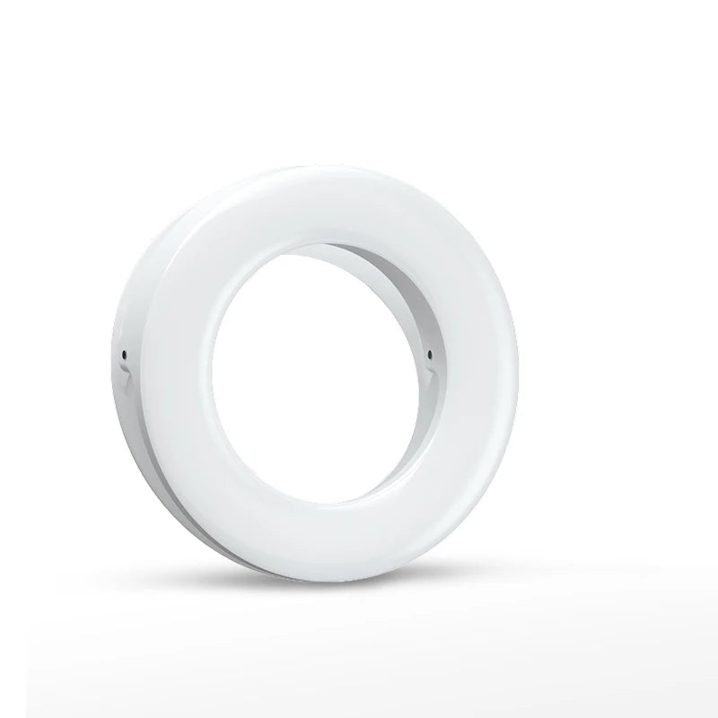 SZKOSTON USB Rechargeable Selfie Ring Light with Clip – 3 Modes