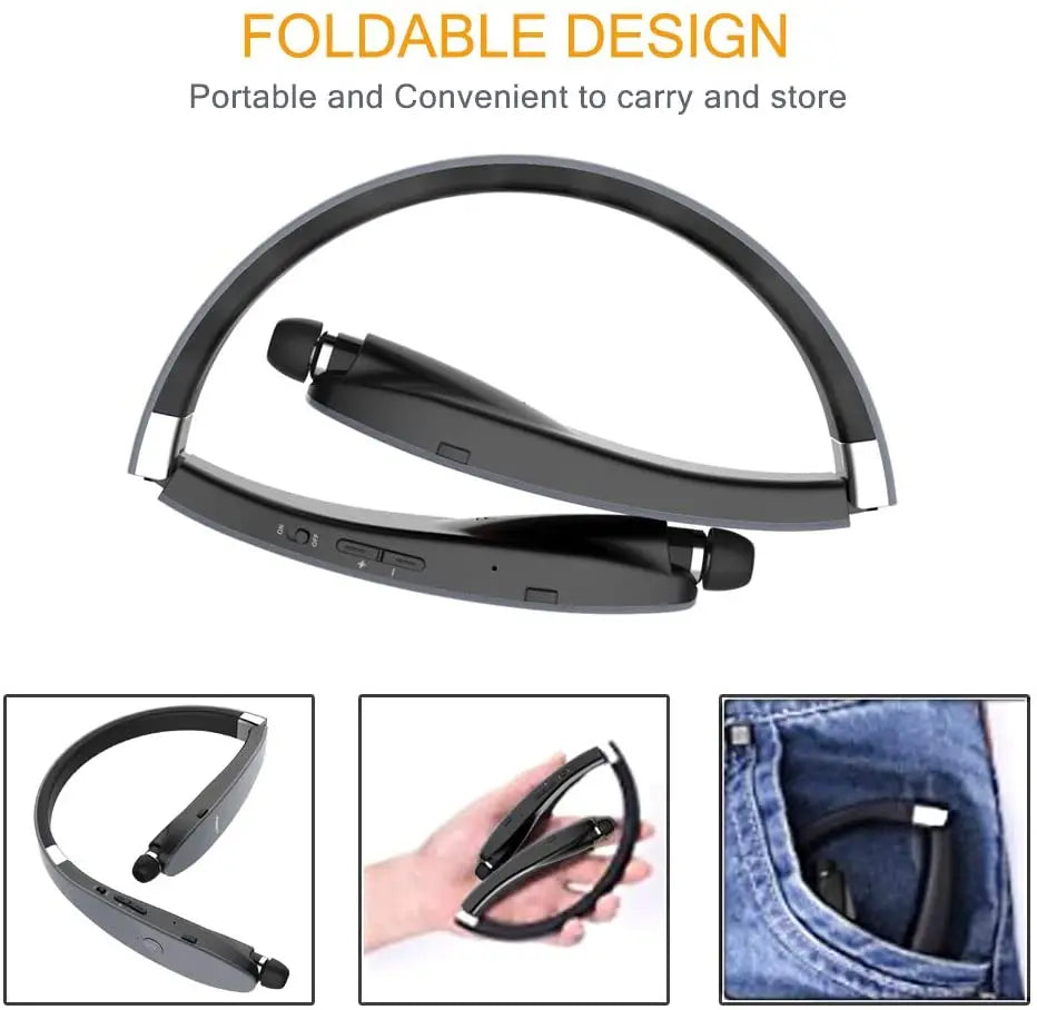 UYYNY Neckband Bluetooth Earphones – HiFi Sound, Long Battery Life