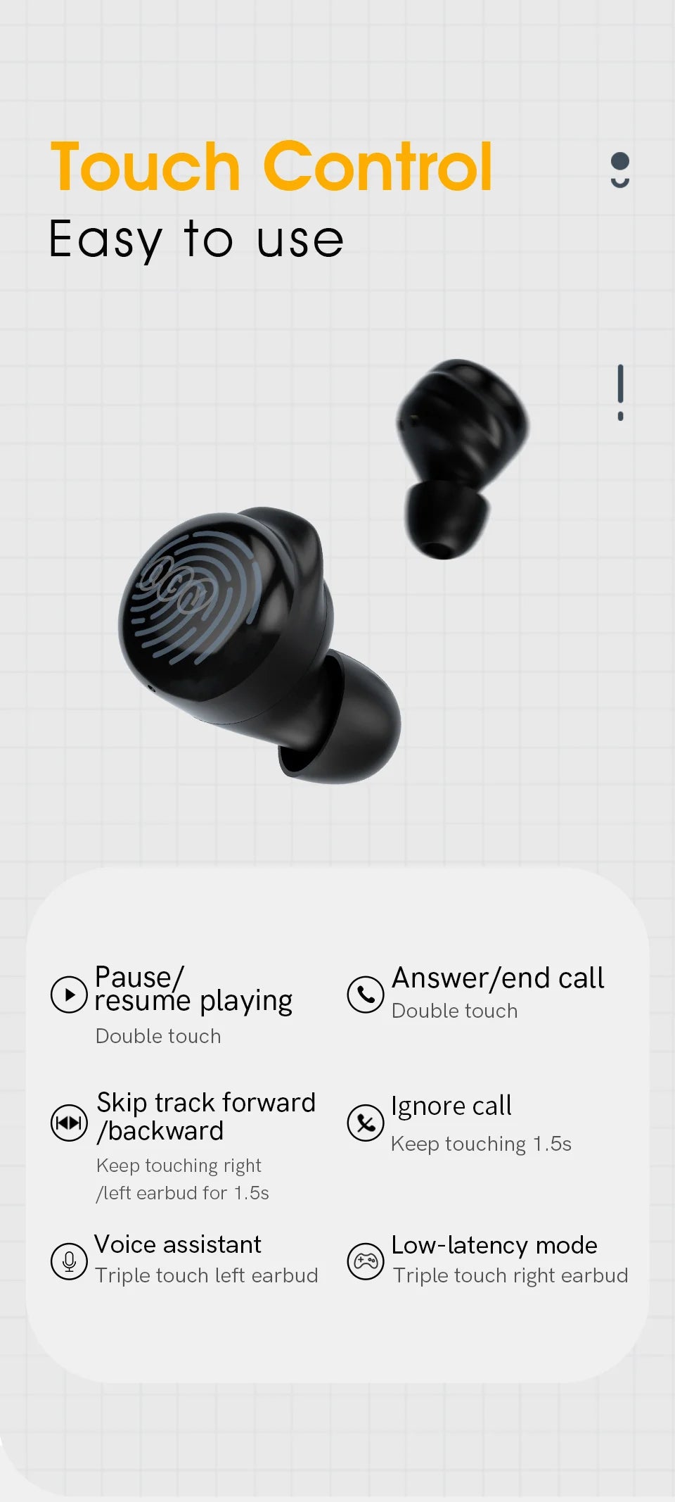 QCY T17 Bluetooth 5.1 Earbuds – 26H Battery, HIFI Sound