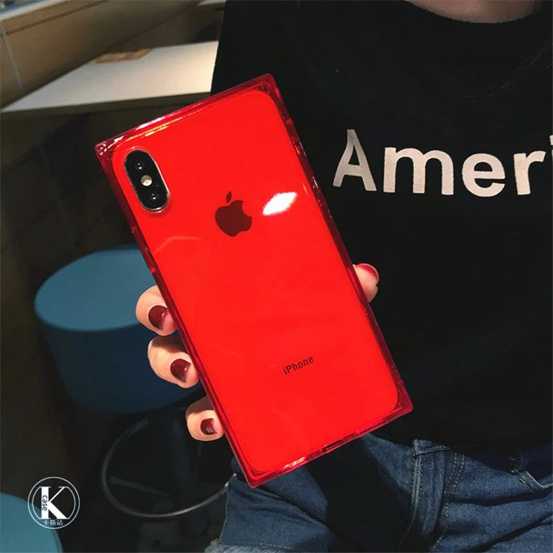 DUWUZ Clear Soft TPU iPhone Case – Slim Shock-Absorbing Bumper Cover