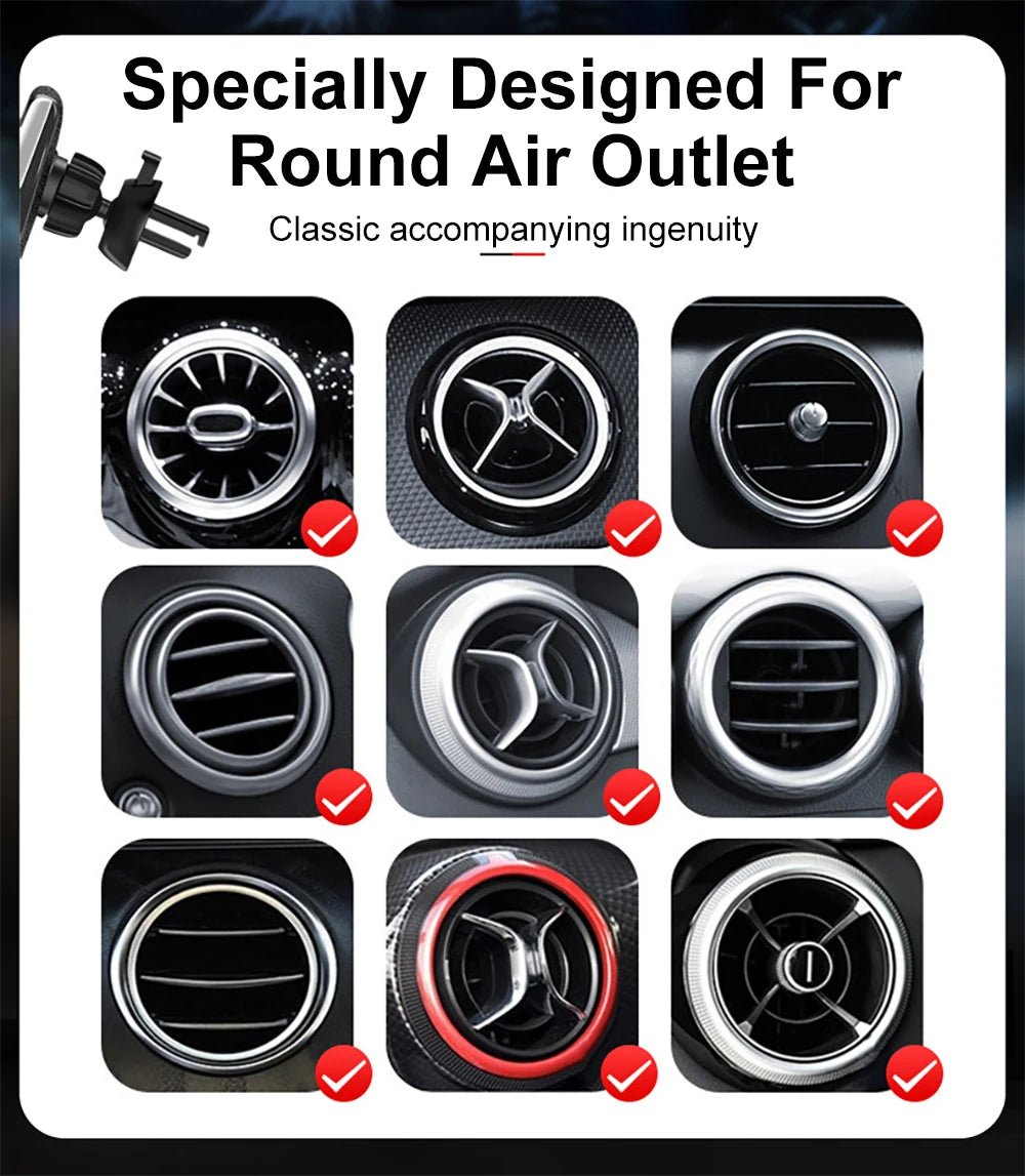 Universal Car Phone Mount – Dashboard & Air Vent Clip for All Smartphones