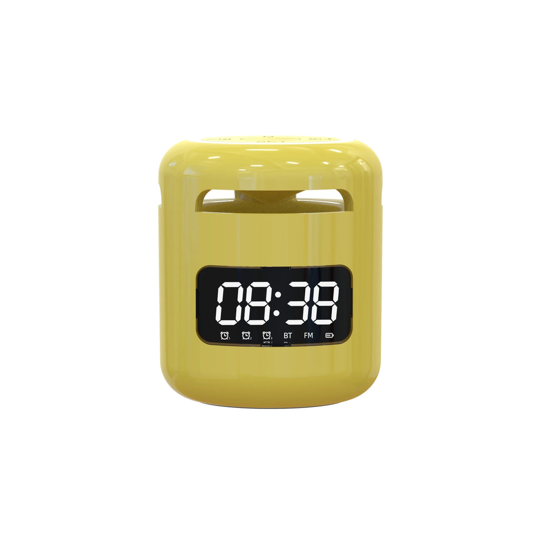 Lefon JM01 Bluetooth Speaker with Alarm Clock, Night Light & FM Radio – 5W 360° Mini Sound