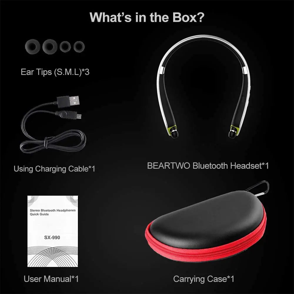UYYNY Neckband Bluetooth Earphones – HiFi Sound, Long Battery Life