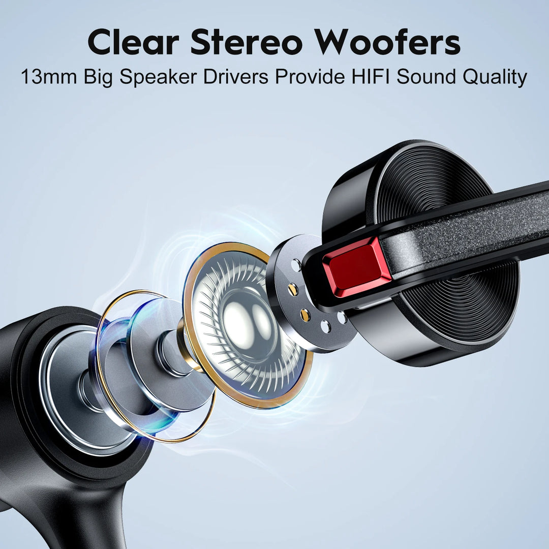 New Bee M51 Bluetooth Headset – Dual-Mic Noise Cancelling, 60H