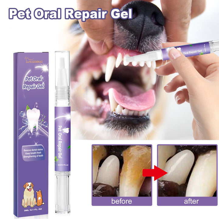 “Pet Dental Gel Pen – Fresh Breath & Tartar Control for Dogs & Cats”