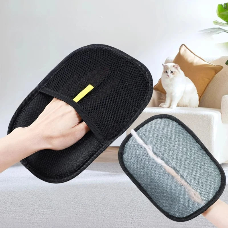 Reusable Cat Hair Remover Mitt – Grooming Glove for Fur & Lint