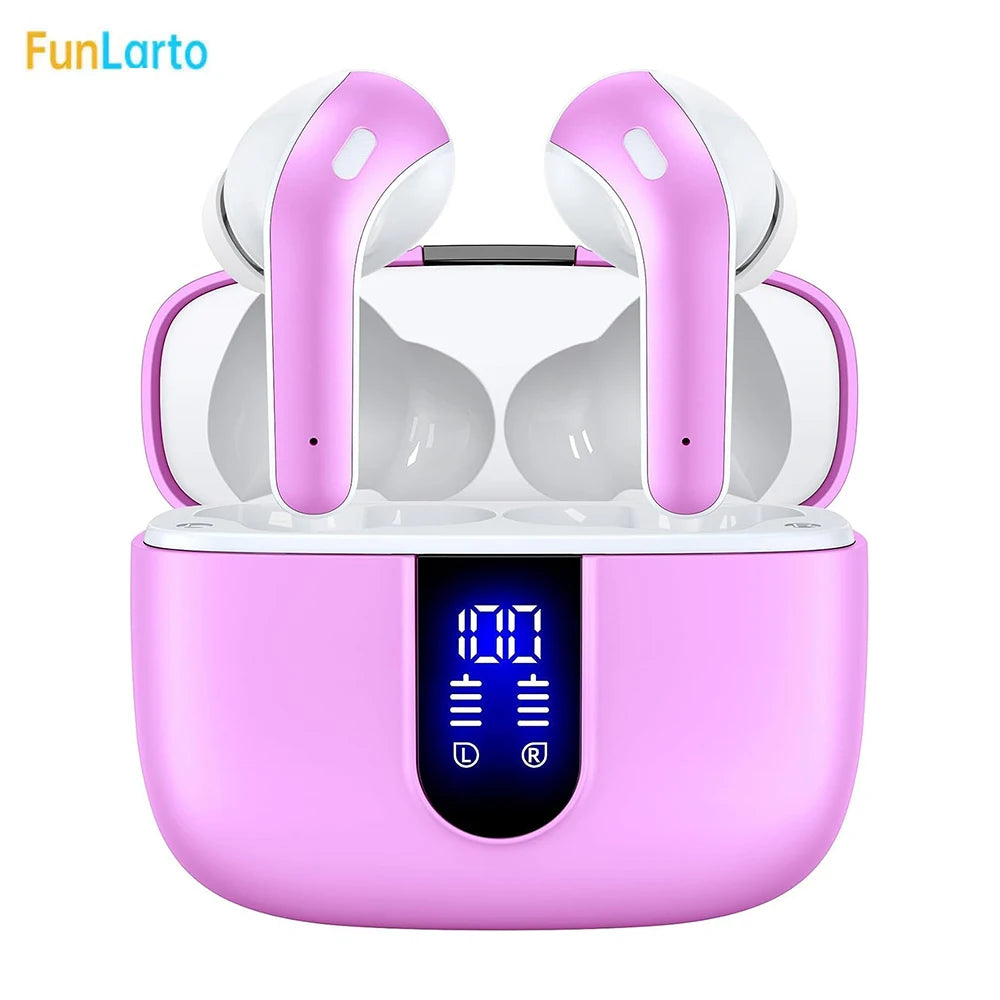 Funlarto Wireless Earbuds – 50H Playtime, Deep Bass, Waterproof