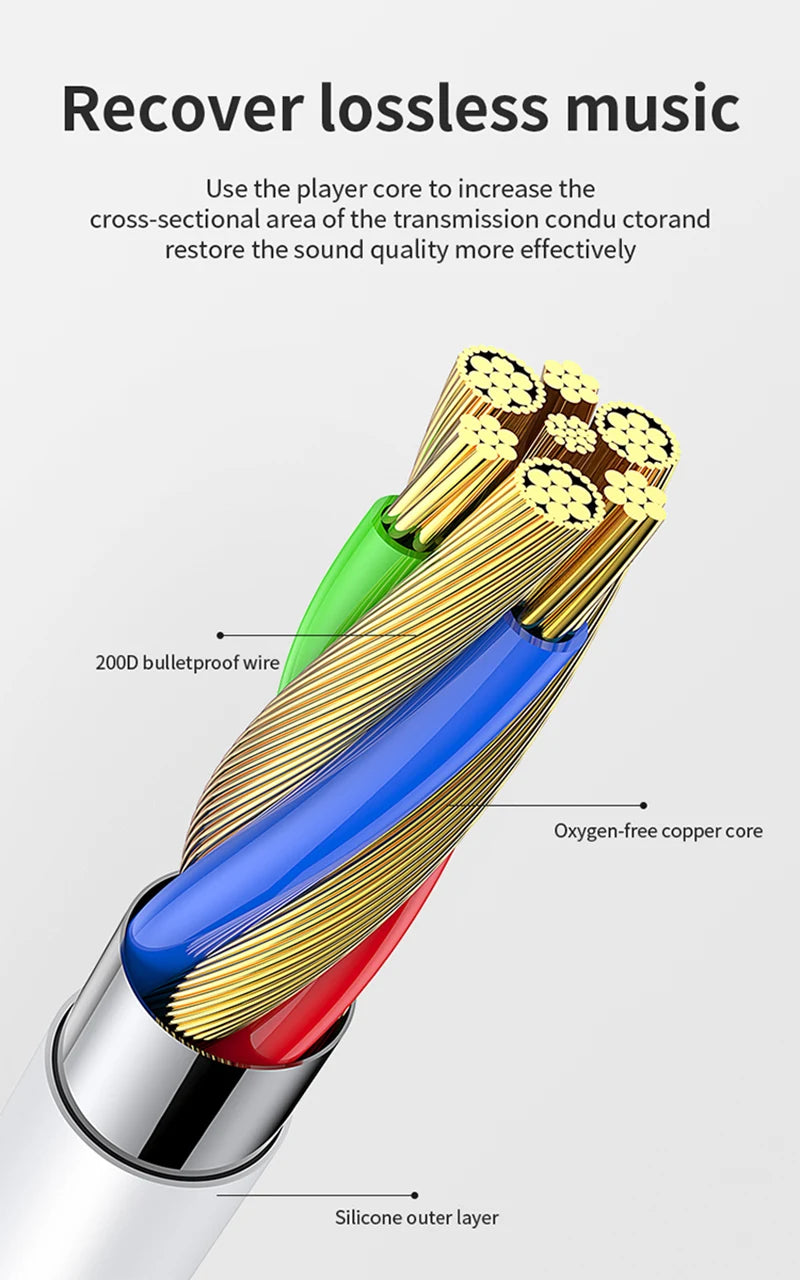 HKNL Wired Lightning Earphones for iPhone – ANC, Mic, Siri Support