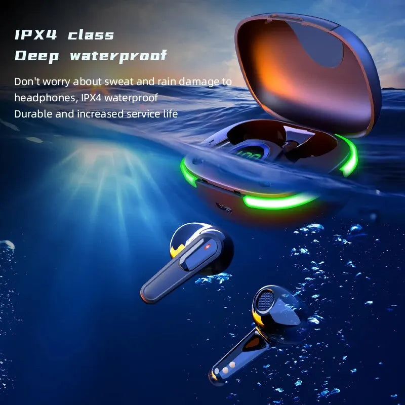 PRO 80 TWS Bluetooth 5.3 Earphones – LED Display, Hi-Fi Sound & IPX4 Waterproof