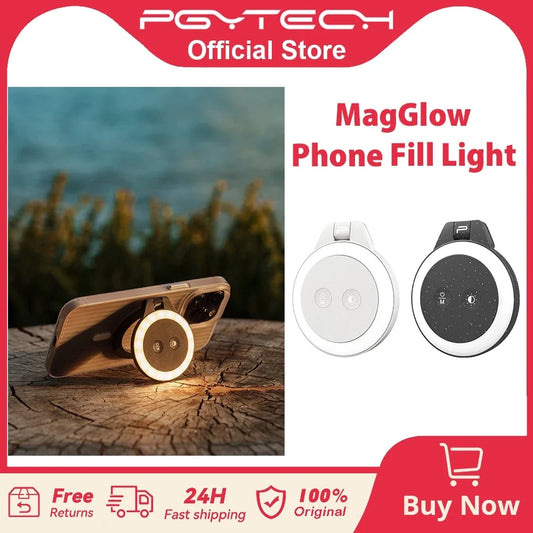 PGYTECH Magnetic Fill Light – Ultra-Thin LED for iPhone, MagSafe & Content Creators – tech-gadget