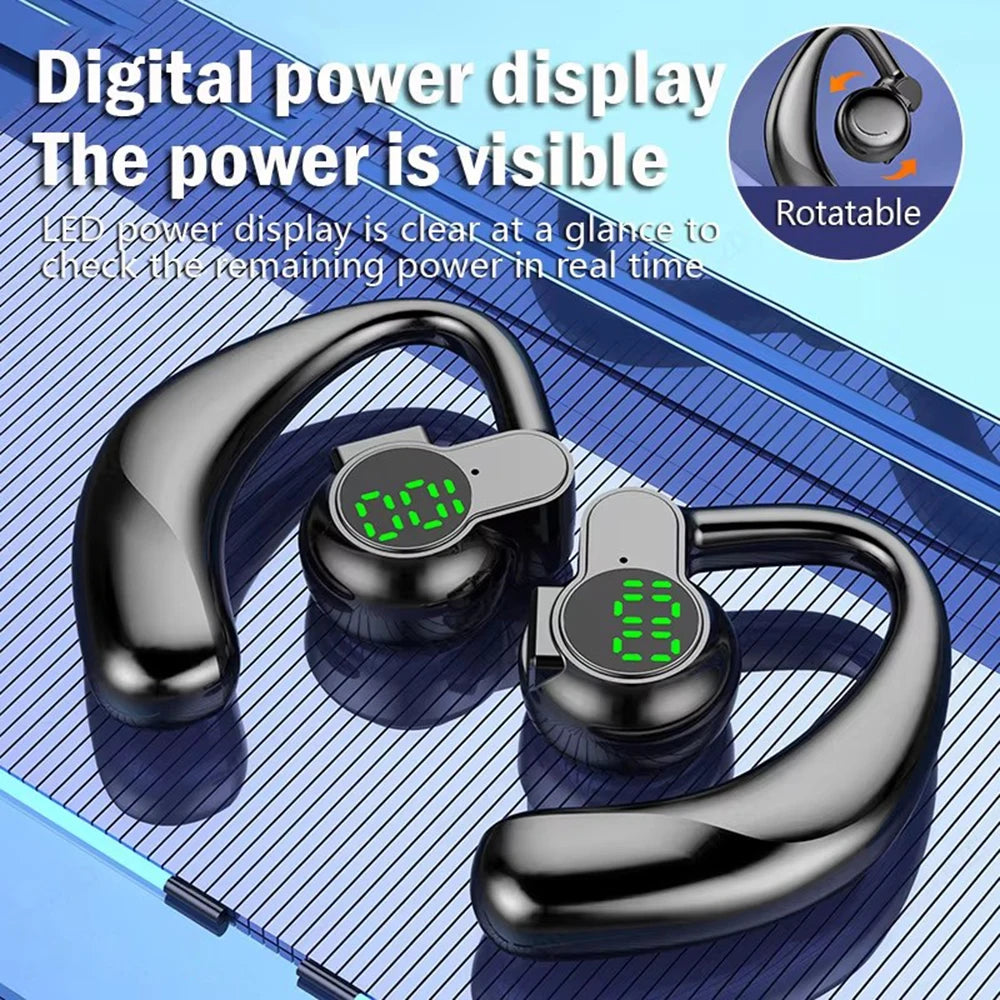 CUGUU Bluetooth 5.4 Ear Hook – Rotatable ENC Noise Cancelling