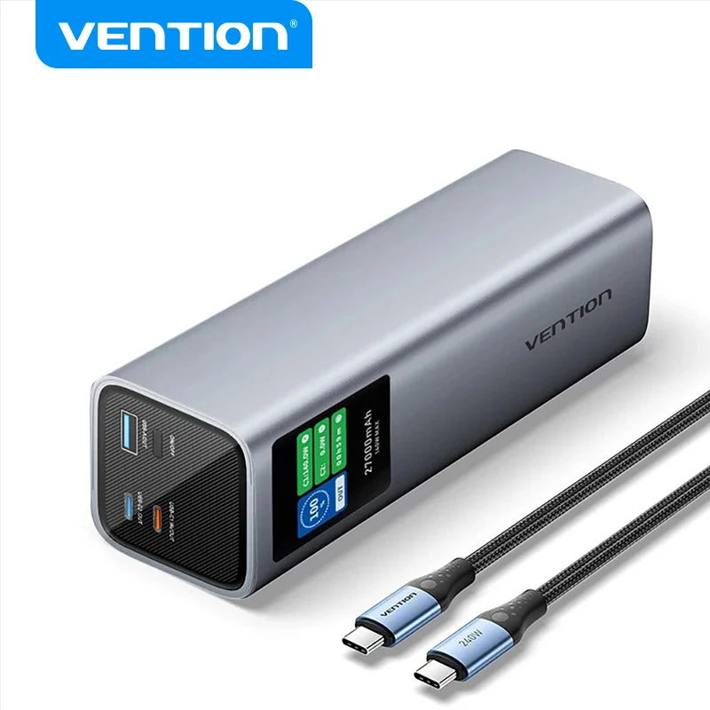 Vention 140W Power Bank USB-C | Digital Display