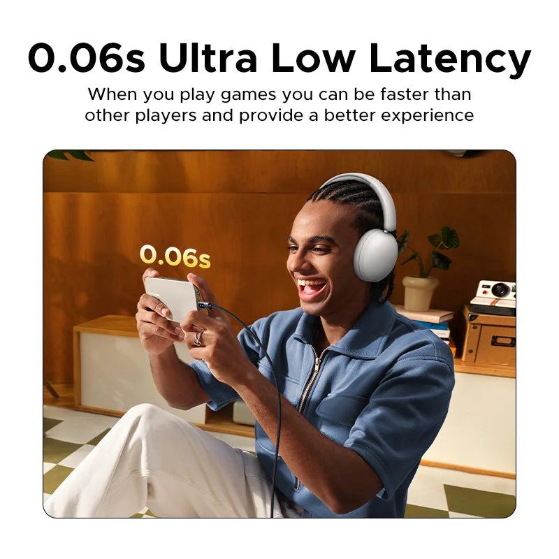 UGREEN Wireless + Wired Headphones – 80 H Battery & Dual Mode