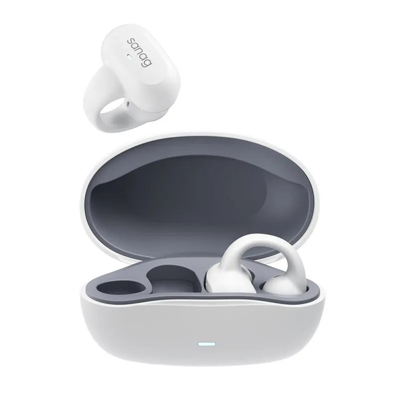 Sanag Bluetooth 5.3 Ear Clip Wireless Earphones | 48 H Playtime