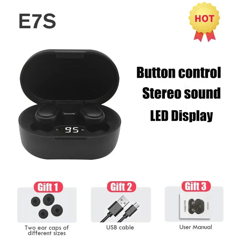 CMAOS E7S TWS Bluetooth Earbuds | Wireless Earphones with Mic