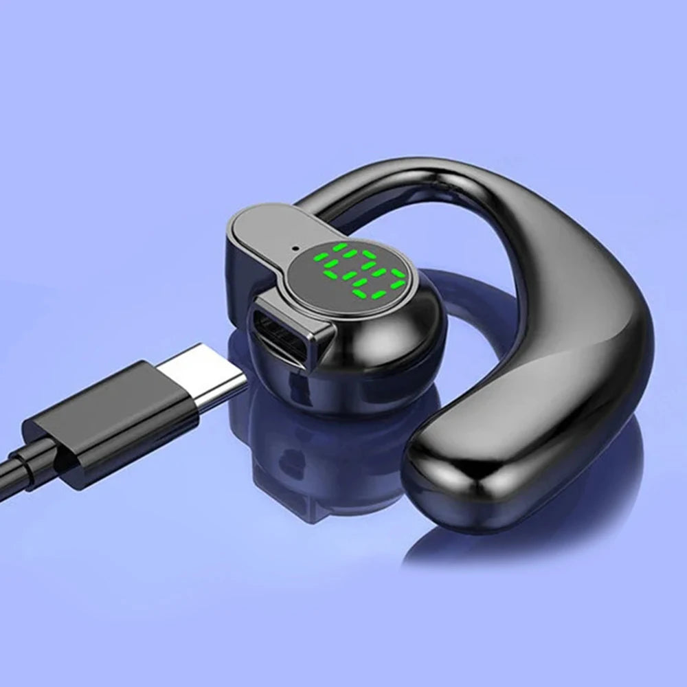 CUGUU Bluetooth 5.4 Ear Hook Headset with ENC & 20H Battery – audio-accessory