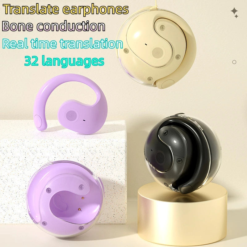 JIYUE Bluetooth 5.3 Translation Earbuds – ANC, IPX5, HiFi Sound