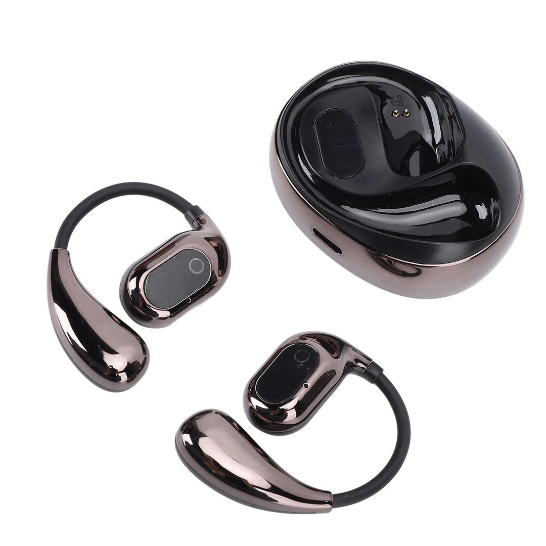 Qiilu AI Translation Ear Hook Earphones – 80 Languages & Stereo