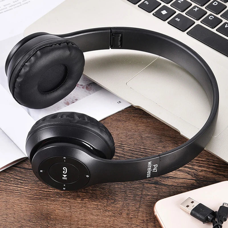 Brorikoy Wireless Bluetooth Ear Hook Headphones with ANC & Mic – Secure Fit for Sports & Calls