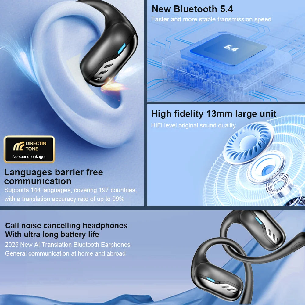 WJOY Translation Earbuds – 144 Languages, Bluetooth 5.4 – audio-accessory