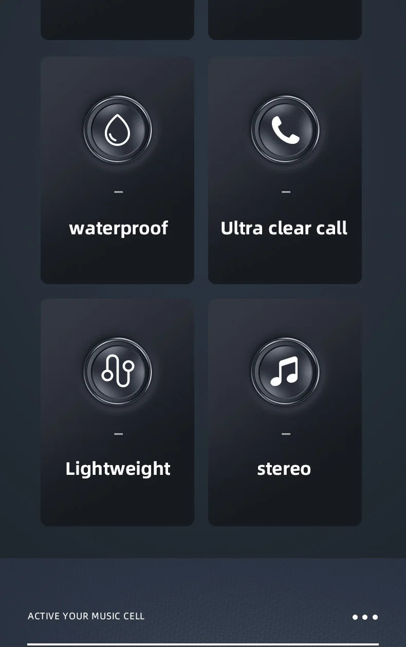 Wireless Bluetooth Ear Hook Headphones – Secure & Clear Sound
