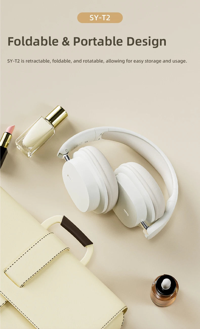 VAORLO Bluetooth 5.3 Headphones – Wireless/Wired with Mic