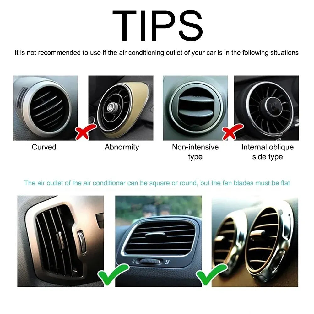 Universal Car Air Vent Phone Holder – Adjustable & Secure Mount