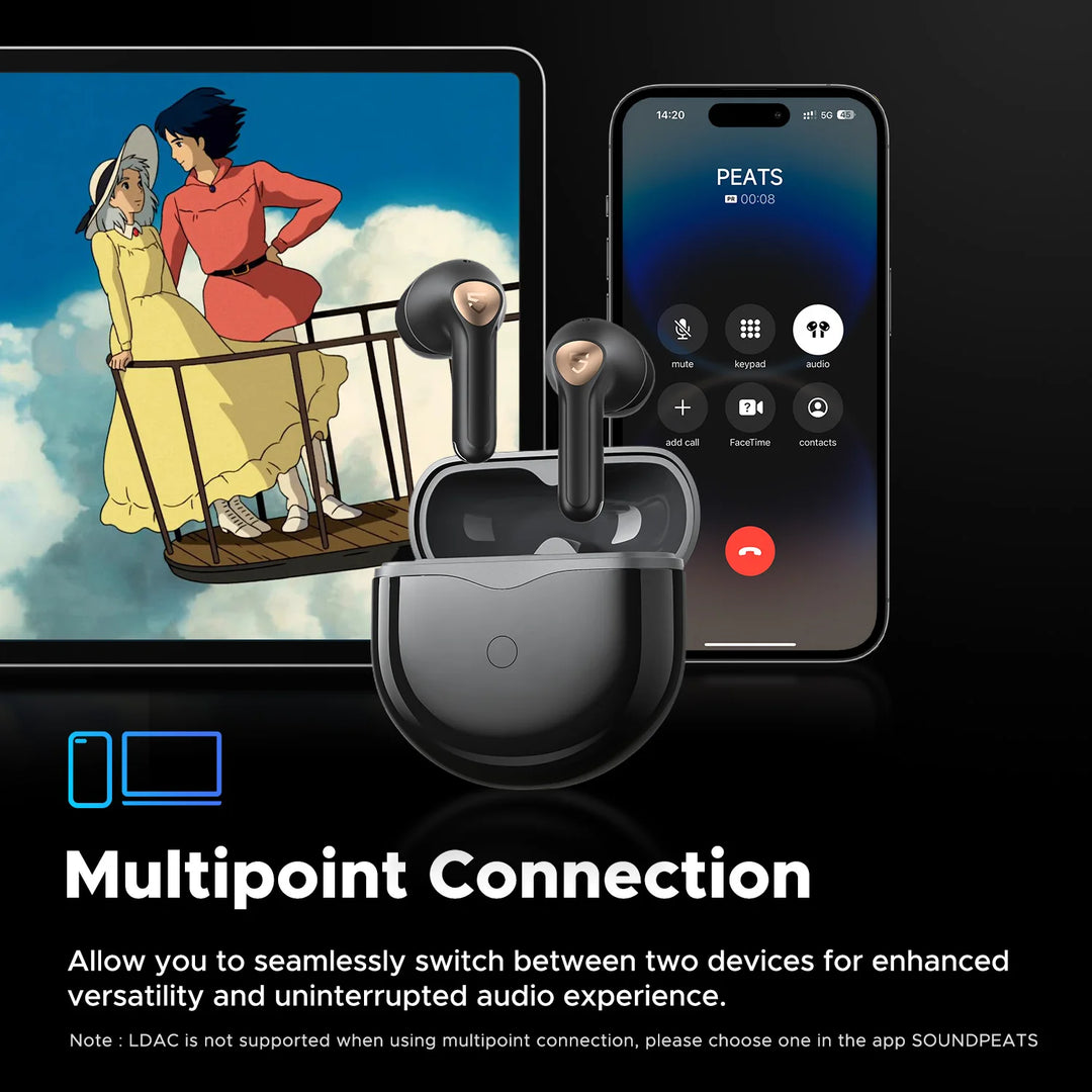 SoundPEATS Air4 Lite – Hi-Res Bluetooth 5.3 Earbuds