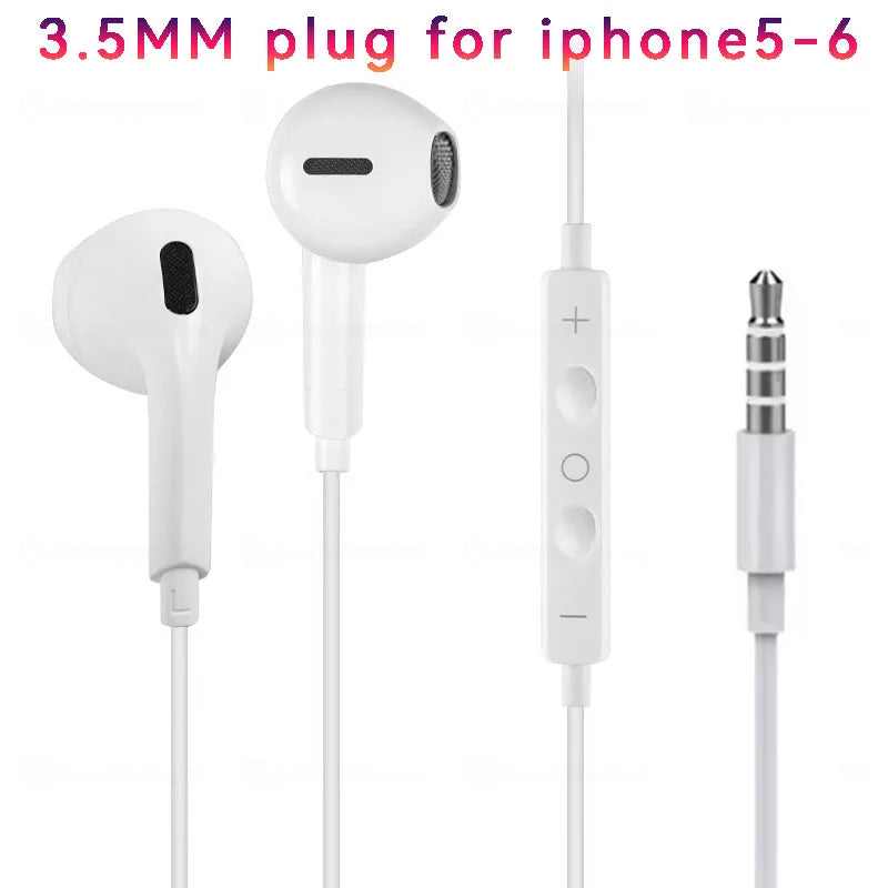 Quanyunzs Wired In-Ear Earphones with Mic & Volume Control – Hi-Fi 14mm Stereo Headphones
