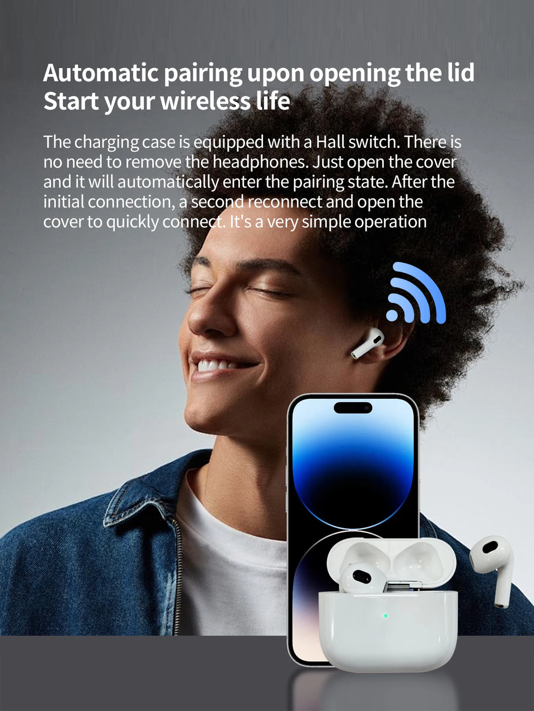 TDX Bluetooth 5.3 Wireless Earbuds – ANC, HiFi, iPhone Compatible