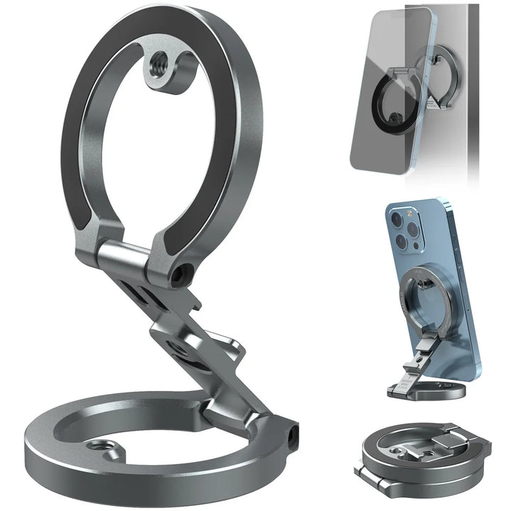 “VRIG Dual Magnetic Phone Holder – MagSafe, Tripod Mount, 360° Foldable”