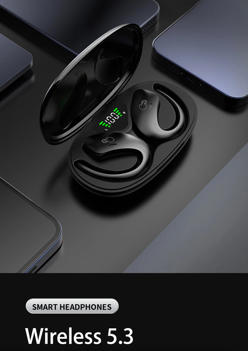 SHUKE Bluetooth 5.3 Earphones – Wireless, Waterproof, TWS Audio