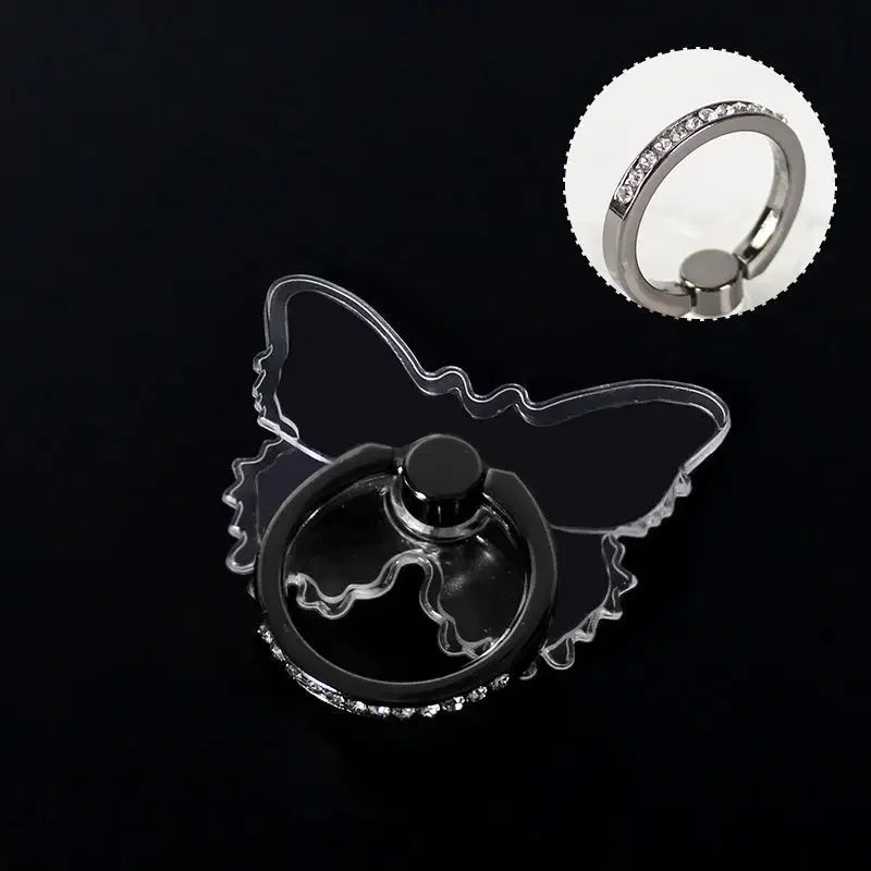 Luxury Butterfly Finger Ring Phone Holder – WSSHE A21 Stand