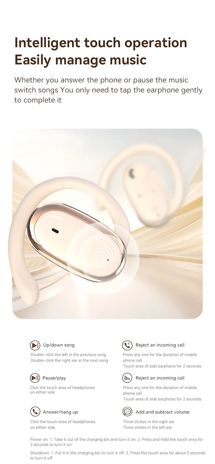 TWS Bluetooth 5.3 Earbuds – LED Display, ANC, Waterproof