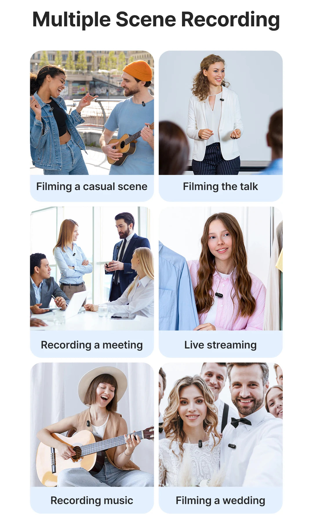 BOYA Mini Wireless Lavalier Mic | iPhone 15/Android/Camera