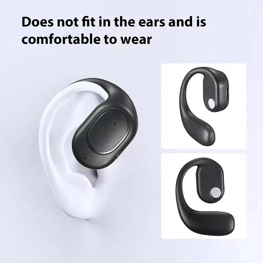 CUGUU Bluetooth 5.4 Ear Hook Headset – Single Ear, HiFi, Waterproof