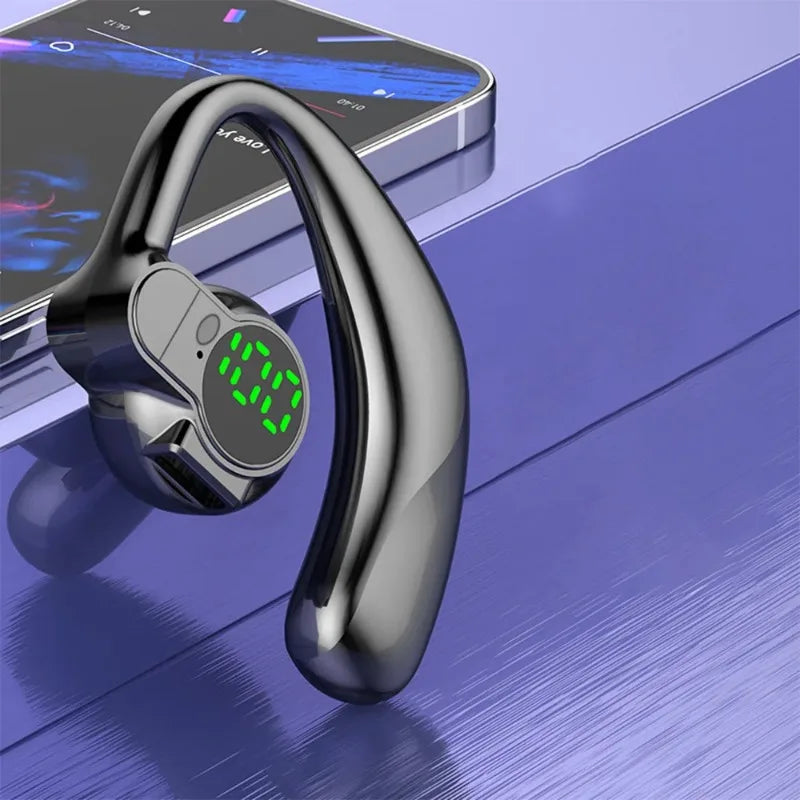 BAPPSUS Bluetooth 5.4 Ear Hook – ANC, Rotatable, Digital Display