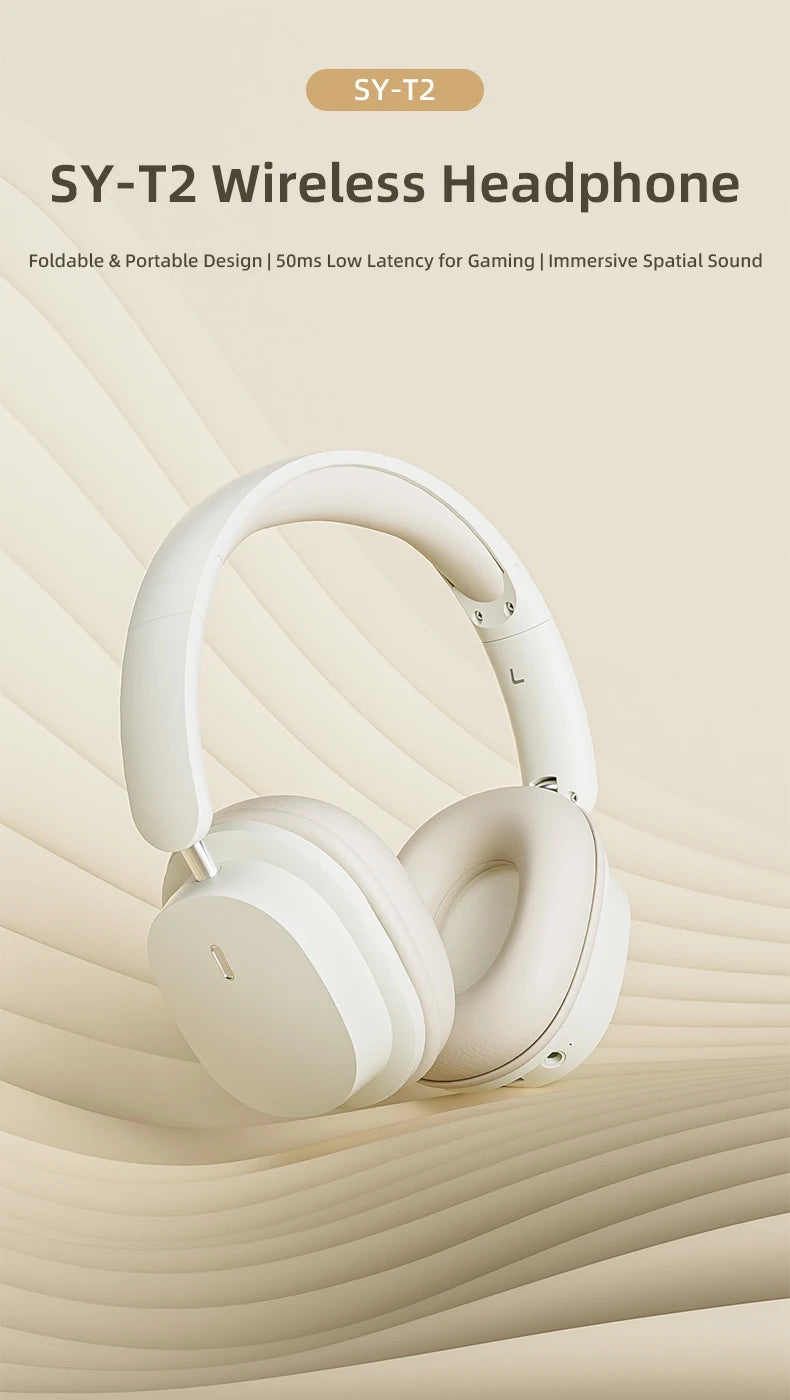 VAORLO Bluetooth 5.3 Headphones – Wireless/Wired with Mic