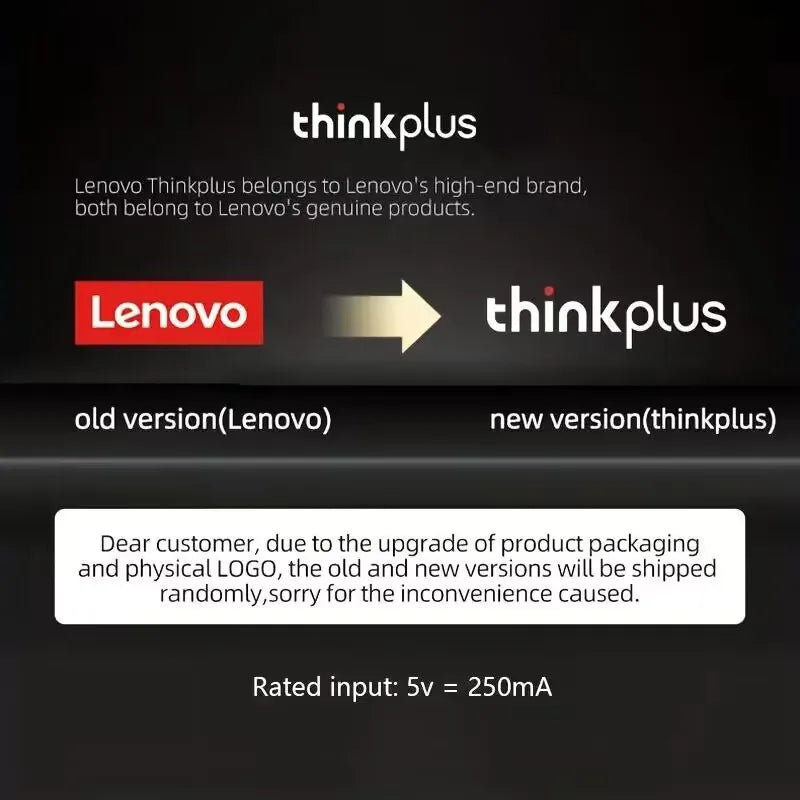 Lenovo TWS Wireless Earbuds – Waterproof, Bluetooth, Long Battery Life